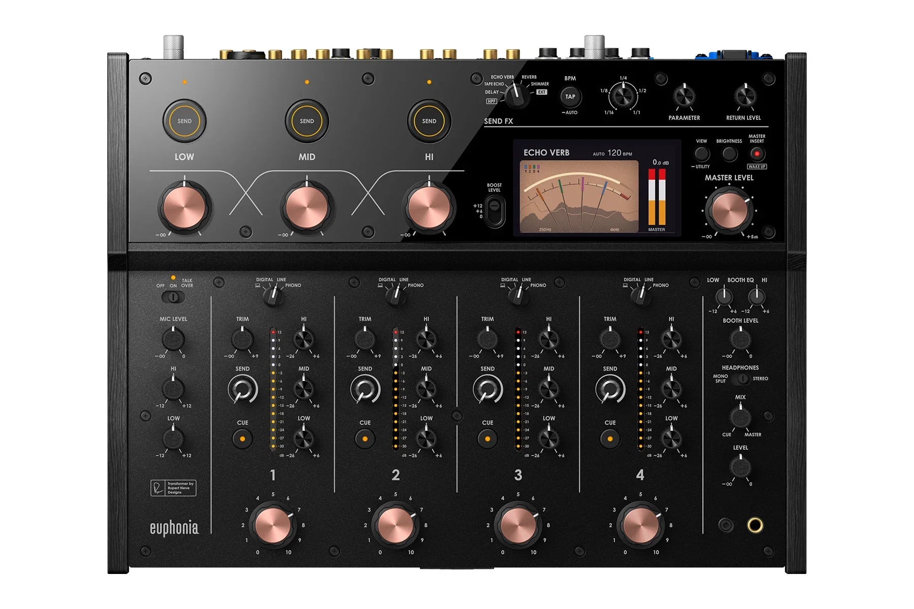 AlphaTheta Euphonia Professional 4-Channel Rotary Mixer